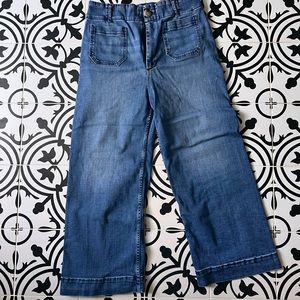 Colette cropped wide leg jean